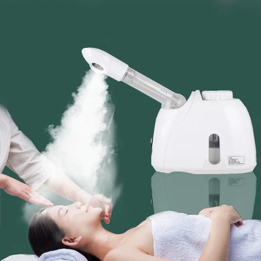 Facial Steamer – Warm Mist Humidifier for Deep Cleaning, Skin Care, and Whitening. Ideal for Home, Salon, or Spa Use.