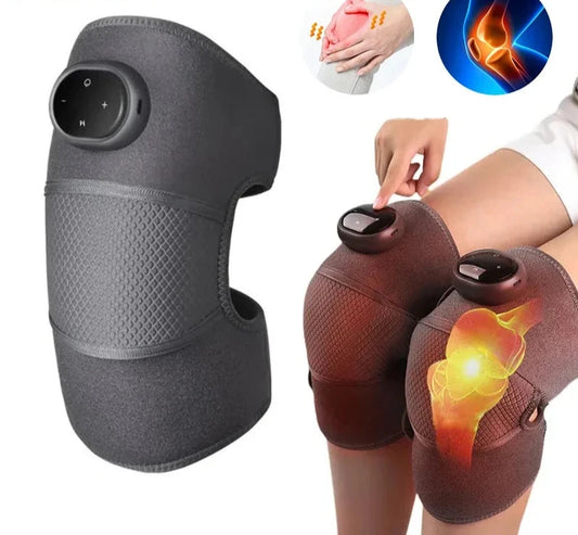 Heated Knee and Shoulder Massager – Adjustable Vibration and Heating Modes for Knees, Elbows, and Shoulders. Perfect for Relaxing Legs.